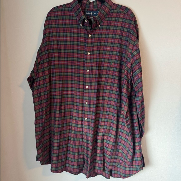 Ralph Lauren Other - Ralph Lauren Men's Plaid Shirt - Red and Green